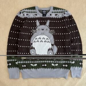 My Neighbor Totoro Studio Ghibli Box Lunch Knit Fair Isle Sweater Small